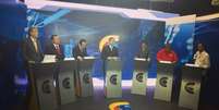 Debate entre candidatos ao governo da Paraíba foi realizado TV Clube João Pessoa  Foto: TV Clube João Pessoa / Reprodução