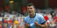 Aguero abriu o placar para o Manchester City  Foto: Eddie Keogh / Racing