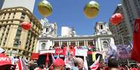 <p>Manifestantes protestam no Rio de Janeiro</p>  Foto: Ale Silva / Futura Press