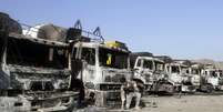 <p><span style="font-size: 15.1999998092651px;">Três pessoas morreram em atentado suicida talibã contra um comboio da Otan em Cabul, Afeganistão, nesta terça-feira</span></p>  Foto:  Parwiz  / Reuters