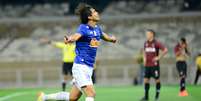 Marcelo Moreno fez o segundo gol da vitória do Cruzeiro  Foto: André Yanckous/Agif / Gazeta Press