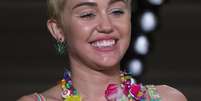 <p>Cantora Miley Cyrus em desfile durante a Semana de Moda de Nova York. 10/09/2014</p>  Foto: Lucas Jackson / Reuters