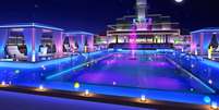 O Night Sky Lounge funcionar&aacute; uma noite por viagem. A piscina ser&aacute; convertida em um ambiente chique e contempor&acirc;neo  Foto: Princess Cruises/Divulga&ccedil;&atilde;o