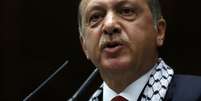 <p>Presidente turco, Tayyp Erdogan, já criticou a tatuagem de um jogador de futebol no país</p>  Foto: Umit Bektas / Reuters