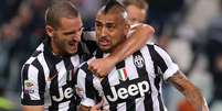 Arturo Vidal marcou dois gols na vitória da Juventus  Foto: Marco Bertorello / AFP