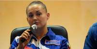 Yelena Serova foi treinada por oito anos para a missão espacial, que vai durar 6 meses   Foto: AFP / BBC News Brasil