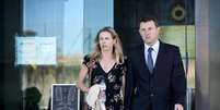 <p>Kate e Gerry McCann deixam a Corte em Lisboa, em 8 de julho, após dar declarações sobre o caso do desaparecimento da filha</p>  Foto: Patricia de Melo Moreira / AFP