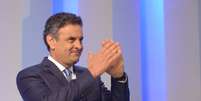 <p>Candidato do PSDB, A&eacute;cio Neves, durante debate na TV Globo</p>  Foto: Erbs Jr. / FramePhoto