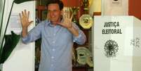 <p>Marcelo Crivella disse que estaria preocupado se estivesse à frente em levantamento</p>  Foto: Murilo Rezende / Futura Press