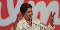 <p>Presidente e candidata &agrave; reelei&ccedil;&atilde;o,&nbsp;Dilma Rousseff, durante un discurso em&nbsp;Bras&iacute;lia em 05/10</p>  Foto: Ueslei Marcelino / Reuters