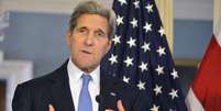 John Kerry falou com a imprensa nesta quarta-feira sobre a urgência ao combate do ebola  Foto: Mike Theiler  / Reuters