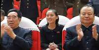 A irmã caçula do líder, Kim Yo Jung, pode estar à frente do governo do país enquanto o irmão - possivelmente - se recupera  Foto: Twitter