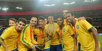 <p>Brasileiros têm três vitórias sob comando de Dunga</p>  Foto: Heuler Andrey / Mowa Press