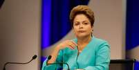 Dilma durante debate do SBT, nesta quinta-feira, 16 de outubro  Foto: Alice Vergueiro / Futura Press