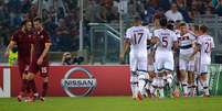 Roma mostrou fragilidade defensiva e foi completamente dominada pelo Bayern  Foto: Alberto Pizzoli / AFP