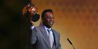 <p>Pelé cancelou o evento desta quarta, no Museu Pelé</p>  Foto: Getty Images 