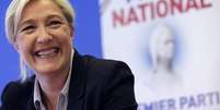 <p>Marine Le Pen, líder francesa de extrema direita, em entrevista coletiva em Nanterre, em foto de 27/05/2014</p>  Foto: Philippe Wojazer / Reuters