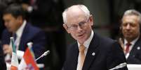 Herman Van Rompuy anunciou, em sua conta do Twitter, a contribuição de R$ 3,2 bi contra ebola  Foto: Alessandro Garofalo / Reuters