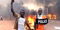 Protestos contra atual governo começaram na quarta-feira   Foto: ISSOUF SANOGO / AFP