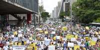 Protesto pede impeachment de Dilma Rousseff   Foto: Fernando Zamora / Futura Press