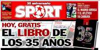 <p>Jornal Sport usou termo "Castanha", que indica indignação, em sua capa</p>  Foto: Jornal Sport / Reprodução