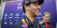 Piloto da Red Bull, Daniel Ricciardo exibe largo sorriso no rosto  Foto: Bosco Martín / Reuters