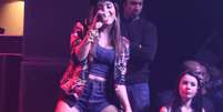 <p>Anitta fez show para famosos em premiação em São Paulo</p>  Foto: Thiago Duran / AgNews