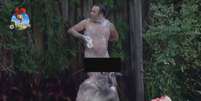 <p>Após banho nu, Felipeh Campos vira alvo de críticas</p>  Foto: TV Record / Divulgação