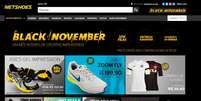 <p>A Netshoes, e-commerce de artigos esportivos e moda, resolveu antecipar a Black Friday e está oferecendo diversas ofertas e promoções em seu site durante todo o mês de novembro</p>  Foto: Netshoes / Reprodução