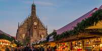 O Mercado de Nuremberg é um dos maiores da Alemanha, com 200 estandes de madeira  Foto: Perati Komson/Shutterstock