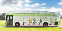 <p>O chamado Bio-Bus tem 40 assentos e opera com gás biometano, gerado a partir do tratamento de esgoto e lixo doméstico</p>  Foto: Eco Desenvolvimento