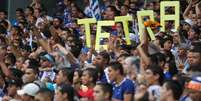 Torcida do Cruzeiro faz a festa com o tetra brasileiro  Foto: Gil Leonardi / Agência Lance