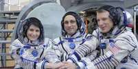 Tripulação chegou à Estação Espacial Internacional nesta segunda-feira  Foto: Twitter