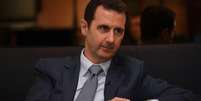 Presidente da Síria, Bashar al-Assad, durante entrevista com a revista francesa Paris Match, em Damasco. 04/12/2014  Foto: SANA / Reuters