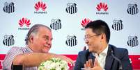 Acordo com a Huawei foi anunciado no fim de outubro  Foto: Divulgação Santos FC