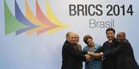 <p>Líderes dos países que formam o grupo Brics em cúpula em Fortaleza</p>  Foto: Nacho Doce / Reuters