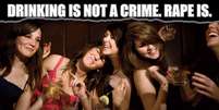 Campanha da polícia de Manchester enfatiza que beber não crime, mas estupro é (Foto: Polícia de Manchester)   Foto: BBC News Brasil