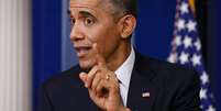 O presidente norte-americano, Barack Obama, concede entrevista coletiva de fim de ano na Casa Branca, em Washington, nos Estados Unidos, em dezembro. 19/12/2014  Foto: Kevin Lamarque / Reuters