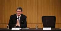 <p>Novo ministro da Fazenda, Joaquim Levy, durante discurso de posse de cargo, em Brasília</p>  Foto: Ueslei Marcelino / Reuters