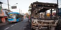 Ônibus foram incendiados em São Paulo nesta quarta  Foto: Douglas Pingituro / Futura Press