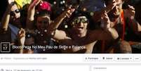 Na página, criada pela comunidade do Facebook Humor com calor, eles deixam claro que o bloco de carnaval não é oficial  Foto: Facebook / Reprodução