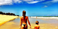 Danielle Winits publica foto com o filho no Instagram   Foto: Instagram / Reprodução