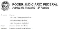 <p>Mena também entrou na Justiça; destino pode ser o Cruzeiro</p>  Foto: Reprodução do site do TRT-SP