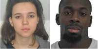 Foto de divulgação da polícia de Paris de Hayat Boumeddiene e  Amedy Coulibaly.  Foto: Polícia de Paris / Reuters