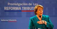 <p>Presidente Michelle Bachelet, em ceremônia realizada em Santiago, no dia 26 de setembro de 2014</p>  Foto: Ivan Alvarado / Reuters