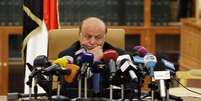 <p>O presidente do Iêmen, Abd Rabbu Mansour Hadi, durante cerimônia de assinatura de acordo entre o governo e os rebeldes do grupo Houthi, em Sanaa</p>  Foto: Mohamed al-Sayaghi / Reuters