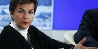 Secretária-executiva da ONU para mudanças climáticas, Christiana Figueres, durante evento em Davos, na Suíça, nesta quinta-feira. 22/01/2015  Foto: Ruben Sprich / Reuters