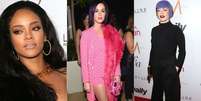 <p>Enquanto Rihanna dispensou o sutiã, Katy Perry ficou à vontade de chinelo e Rose MacGowan investiu no "look Playmobil"</p>  Foto: Getty Images 