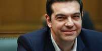 Premiê grego, Alexis Tsipras, participa de primeira reunião com novo gabinete no prédio do Parlamento em Atenas. 28/1/2015  Foto: Alkis Konstantinidis / Reuters