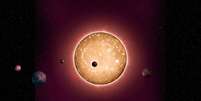Concepção artística do sistema Kepler-444, o mais antigo sistema já descoberto  Foto: Popsci / Reprodução